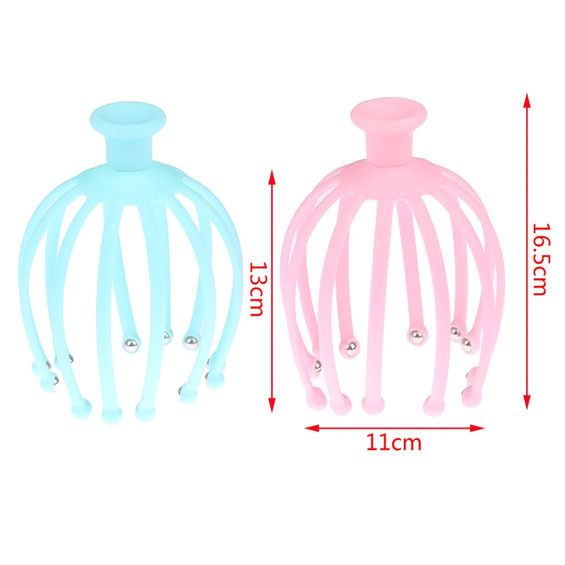 

1PCS 12 Claw Scalp Massager Steel Ball Head Massage Relaxing Five Finger Head Massager Rotating Ball Meridian Head Massage