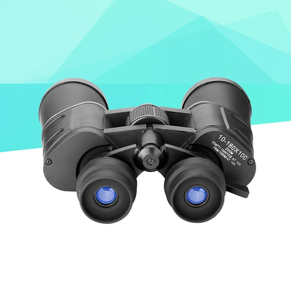 

180x100 10x Portable Compact Binoculars Pocket Folding Binoculars for Hiking Travelling Concert (Black)