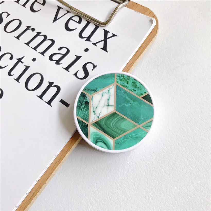 

Ins Fashion Marble Phone Stand Airbag Stand Mobile Phone Grip Finger Ring Stand for IPhone Samsung Xiaomi Huawei