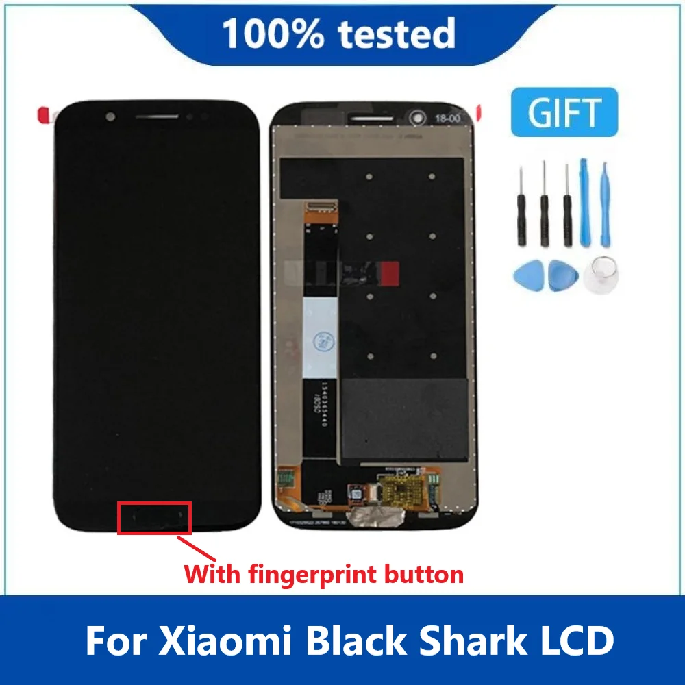 

Оригинальный ЖК-дисплей 5,99 ''для Xiaomi Black Shark, сенсорный экран, дигитайзер в сборе для Xiaomi BlackShark SKR-A0 LCD + отпечаток пальца