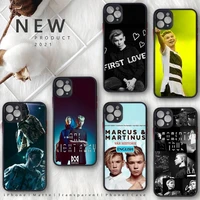 norway marcus and martinus phone case for iphone 13 12 11 8 7 plus mini x xs xr pro max matte transparent cover