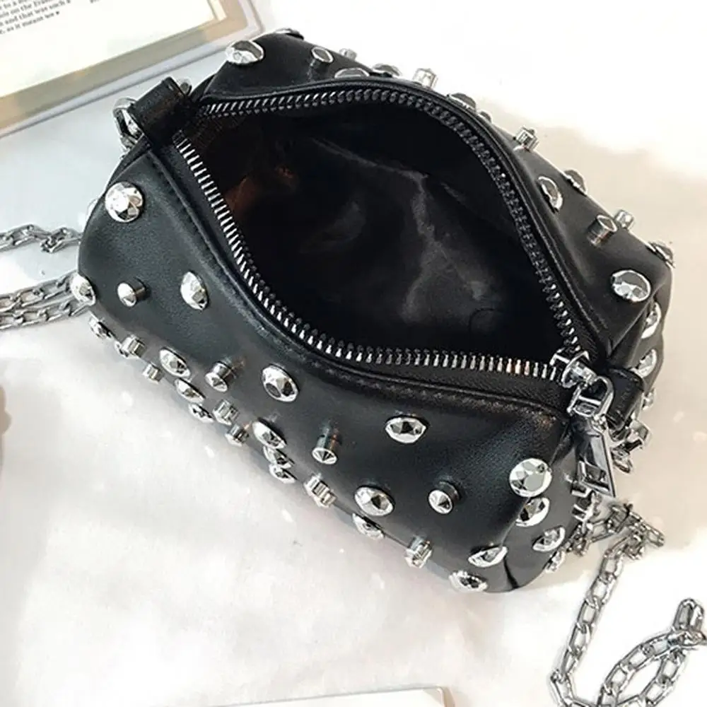 Женская сумка через плечо Маленькая квадратная однотонная Большая