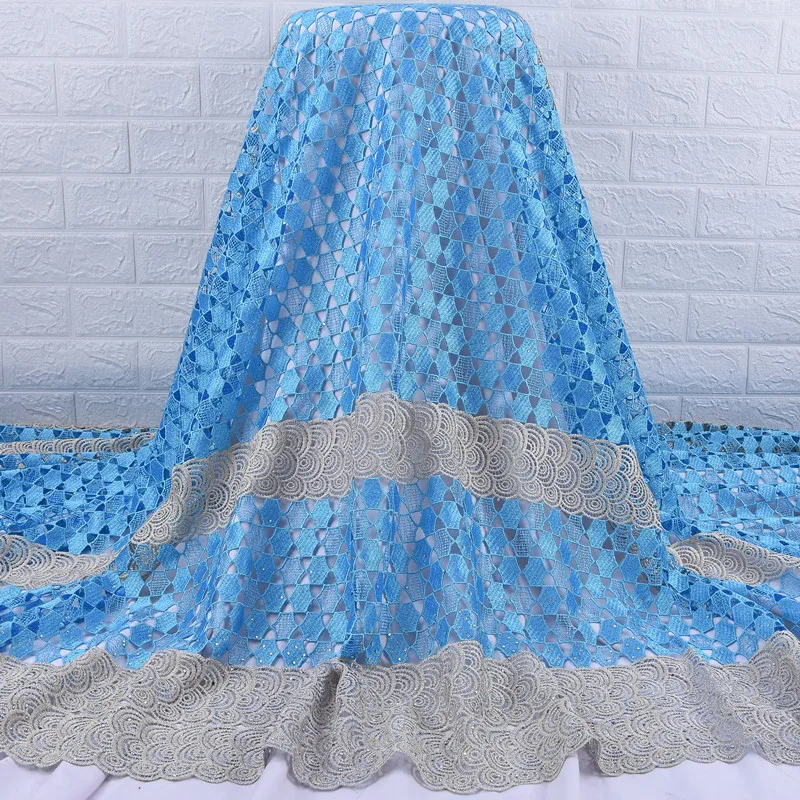 Новое поступление африканская кружевная ткань Zhenguiru с гипюровым шнуром