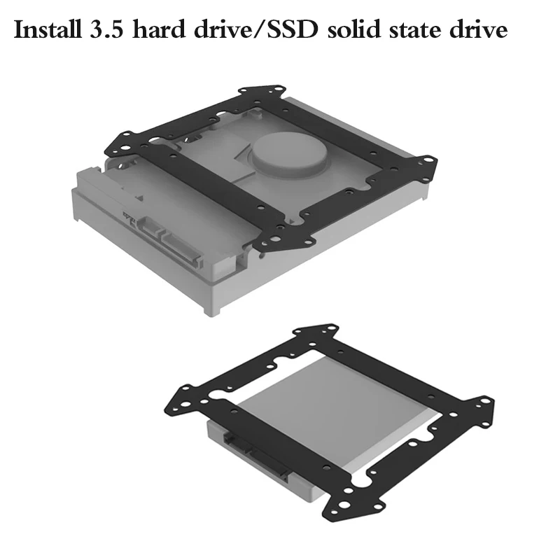 

12cm fan hard drive bracket SSD 2.5 inch 3.5 inch hard drive bracket extended multi-layer stacking bracket