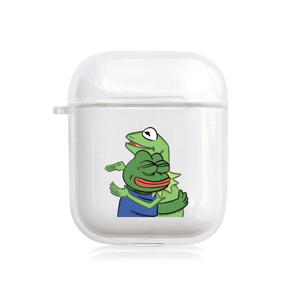 27 Мультяшный Sad чехол с лягушкой для Apple AirPods беспроводные Bluetooth наушники Pepe Memes мягкий прозрачный чехол для Airpods - Цвет: 27