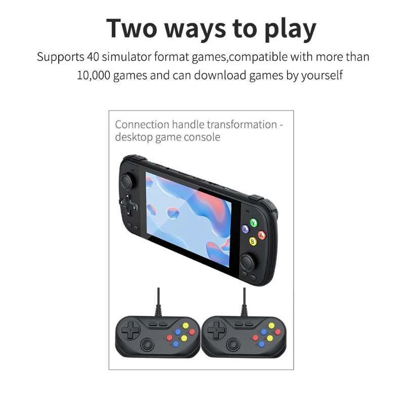 

5.1-Inch Gandheld Game Console Double HD Retro Game Console Video Handheld Game Console Connectable to TV