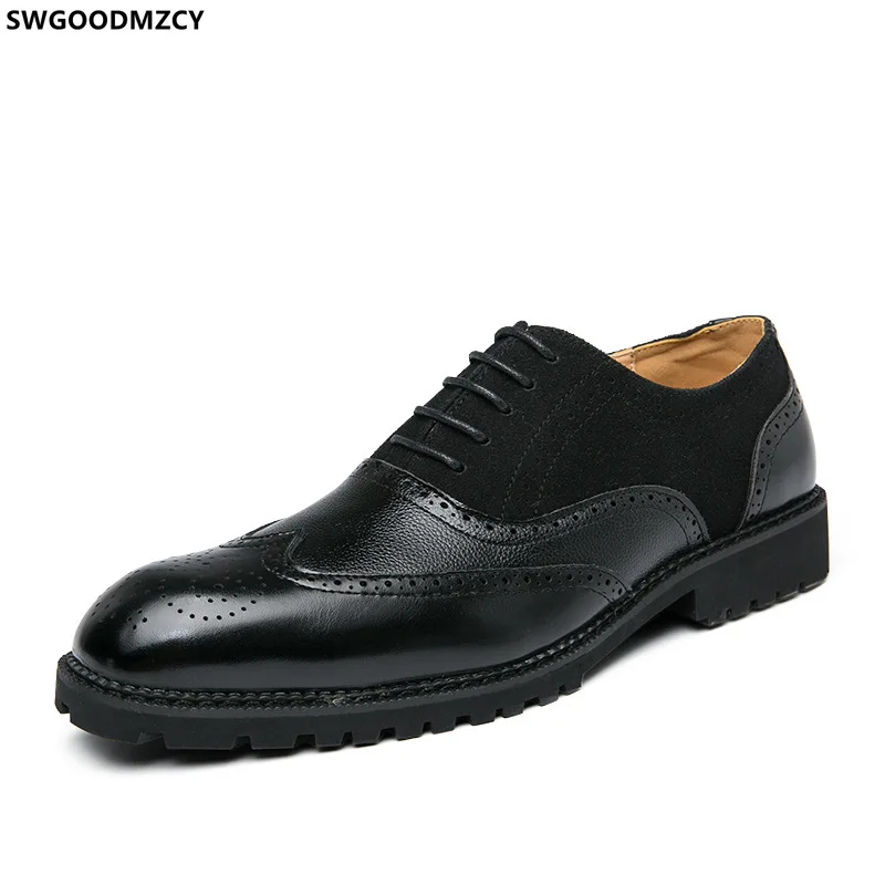 

Formal Party Shoes for Men 2023 Brogue Men Shoes Leather From Italy Oxford Dress Shoes Men 남자 드레스 신발 Chaussures Hommes Zapatos