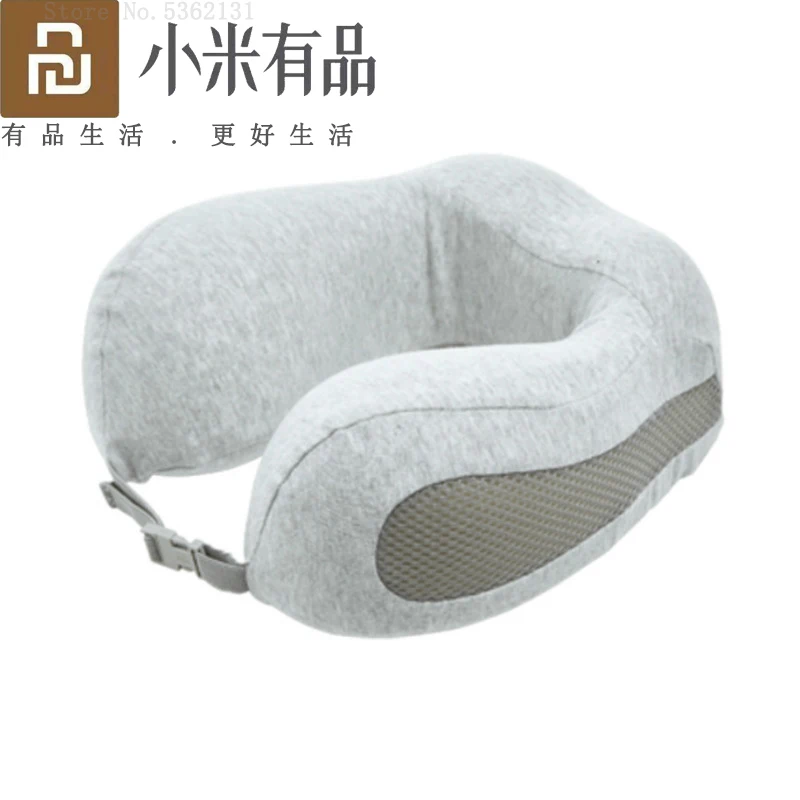 

Original Youpin Mijia 8H U Shape Memory Foam Neck Pillow Antibacterial Portable Travel 8H Eyes Mask Cushion Lunch Break Pillows
