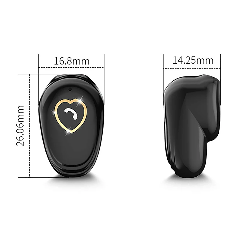 V20 60 мАч Мини Беспроводная bluetooth-гарнитура с одним ухом супер длинные затычки для