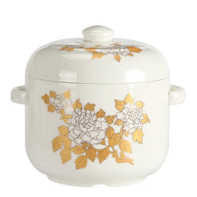 Керамическая кастрюля для воды тушения керамическая молока супа Детская с