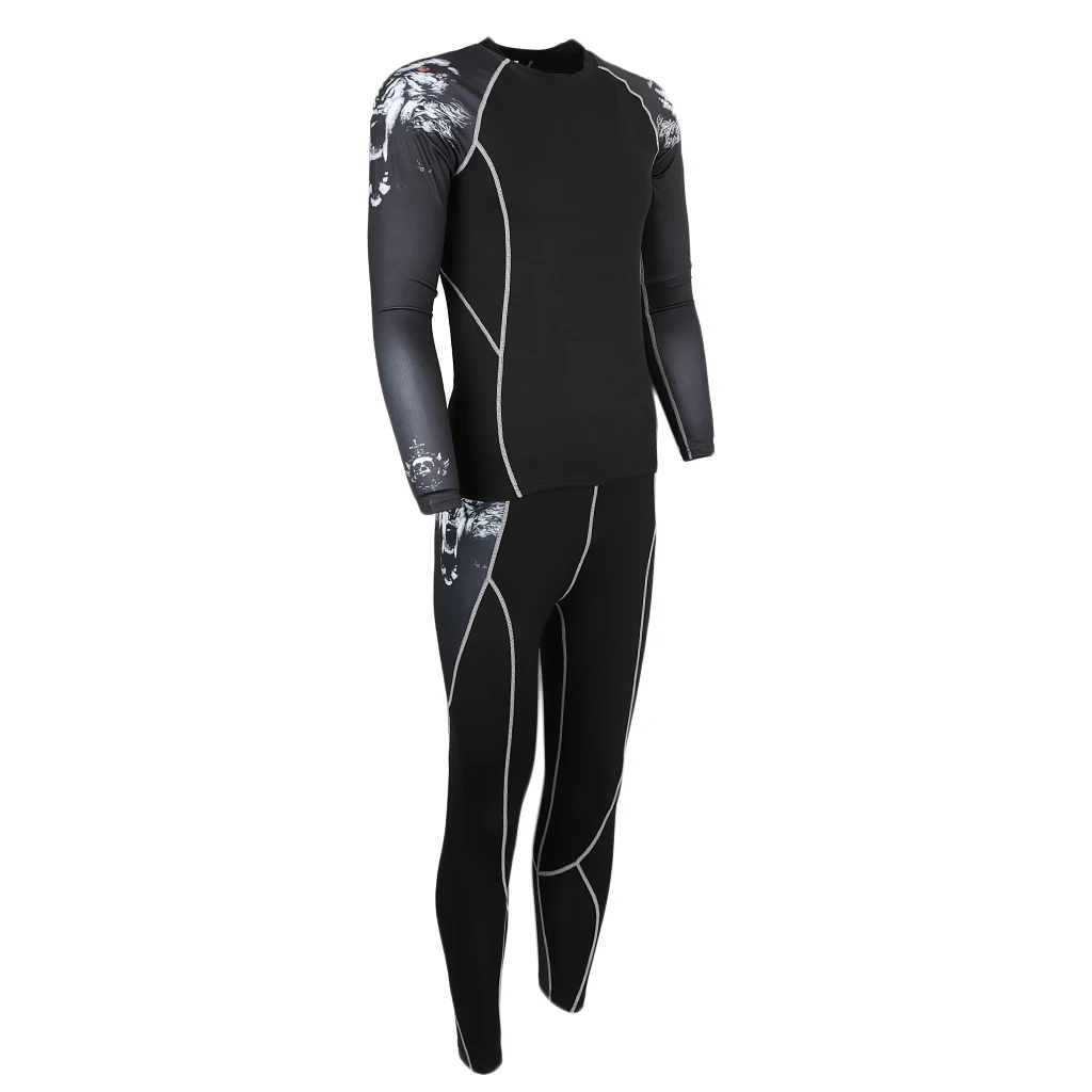 Компрессионная футболка фитнес колготки леггинсы Рашгард для мужчин баскетбол