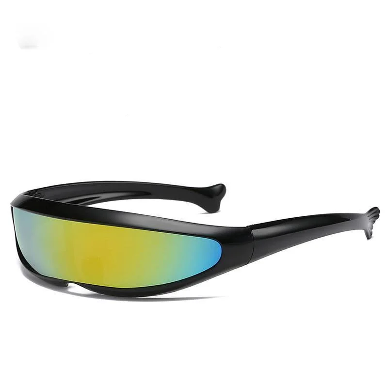 

2021 NEW Men's Fishing Fashion Glasses Windshield Integrated Fishtail Sunglasses Outdoor Cycling Sports Sunglasses