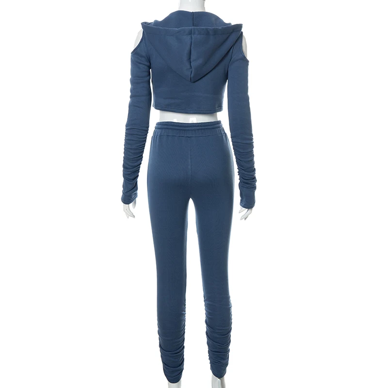 

Cutenove Sexy Party Club Women's Suit Summer 2021 Shirring Patchwork Crop Top Pants 2 Piece Set Vetement Femme Outfits