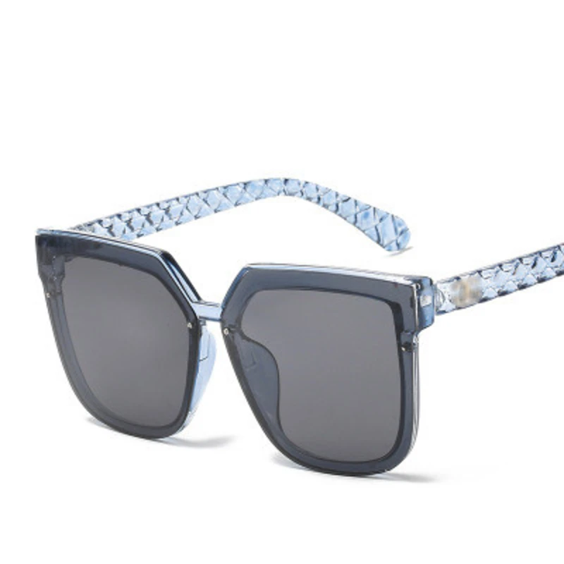 Трендовые модные квадратные солнцезащитные очки с большой оправой для женщин 2020