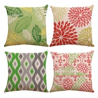 nordic style geometric printed cushion cover sofa seat backrest flower throw pillows cover for bedroom home office decorative