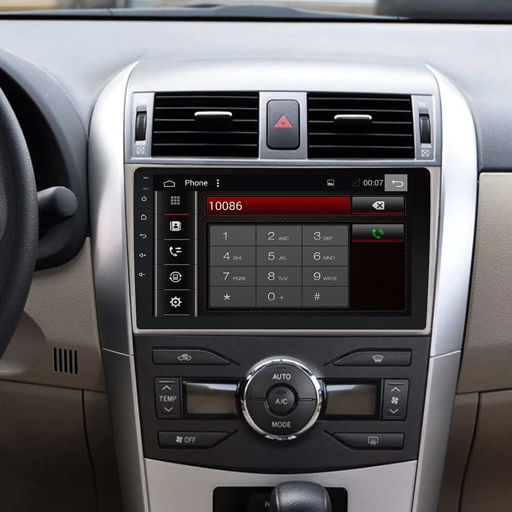 Автомагнитола 2 Din на Android мультимедийный видеоплеер с GPS для Toyota Corolla E140/150 2007 2011 DSP 4