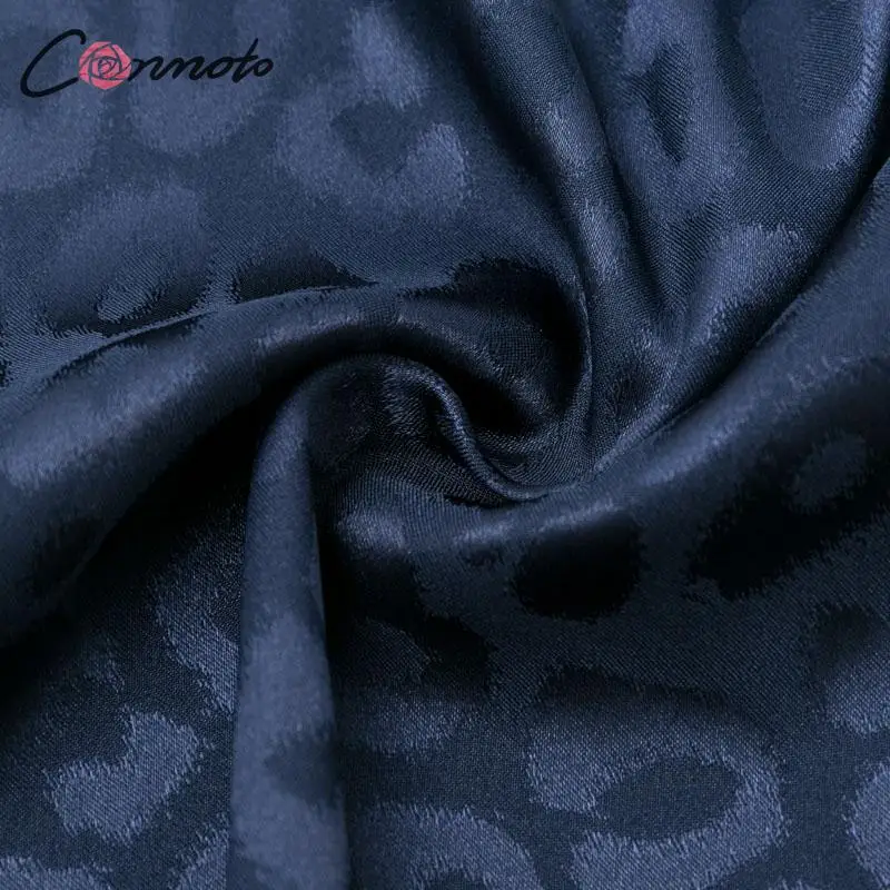 Conmoto женское леопардовое платье-комбинация с вышивкой сексуальные короткие