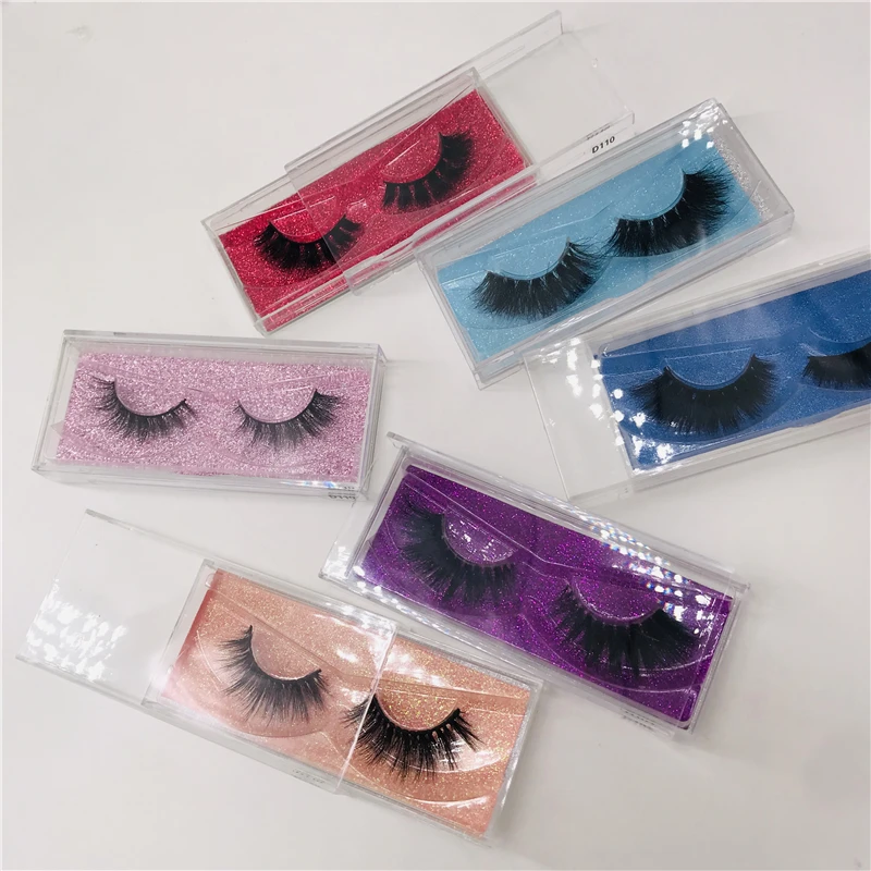 6 пар/лот норковые ресницы 25 мм хит продаж 3D на заказ прозрачные коробки | Красота