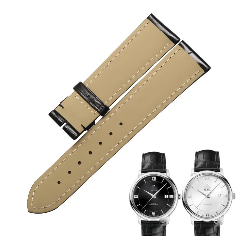Ремешок WENTULA для часов OMEGA с крокодиловой кожей ремешок из кожи | Наручные часы