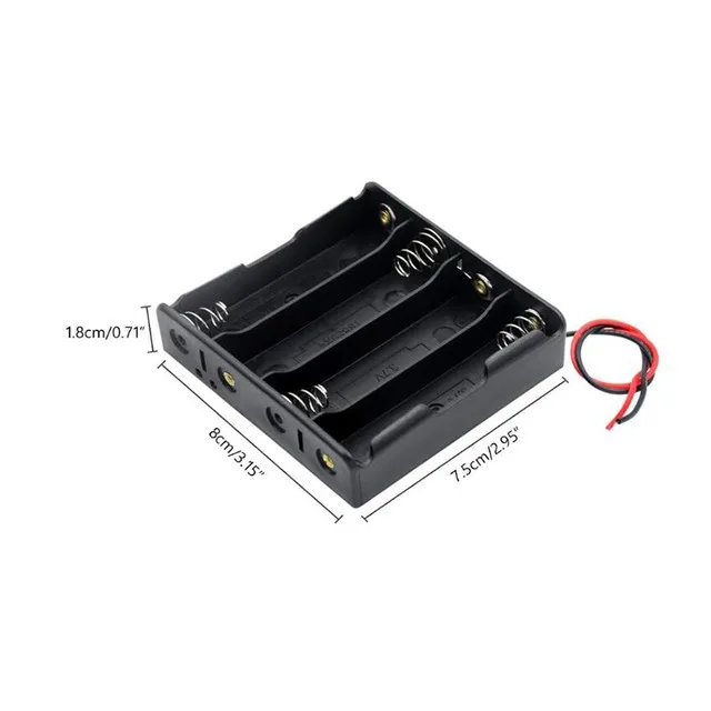

PP Soft Glue 18650 Battery Box With Wire 18650 Battery Holder Type A Battery Case Battery Box With Protective Plate