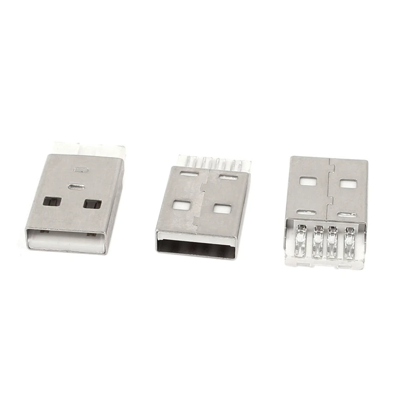 Новинка 75 шт. разъем: 55 сделай сам USB 2.0 тип A паяльный 4-контактный Штекерный разъем