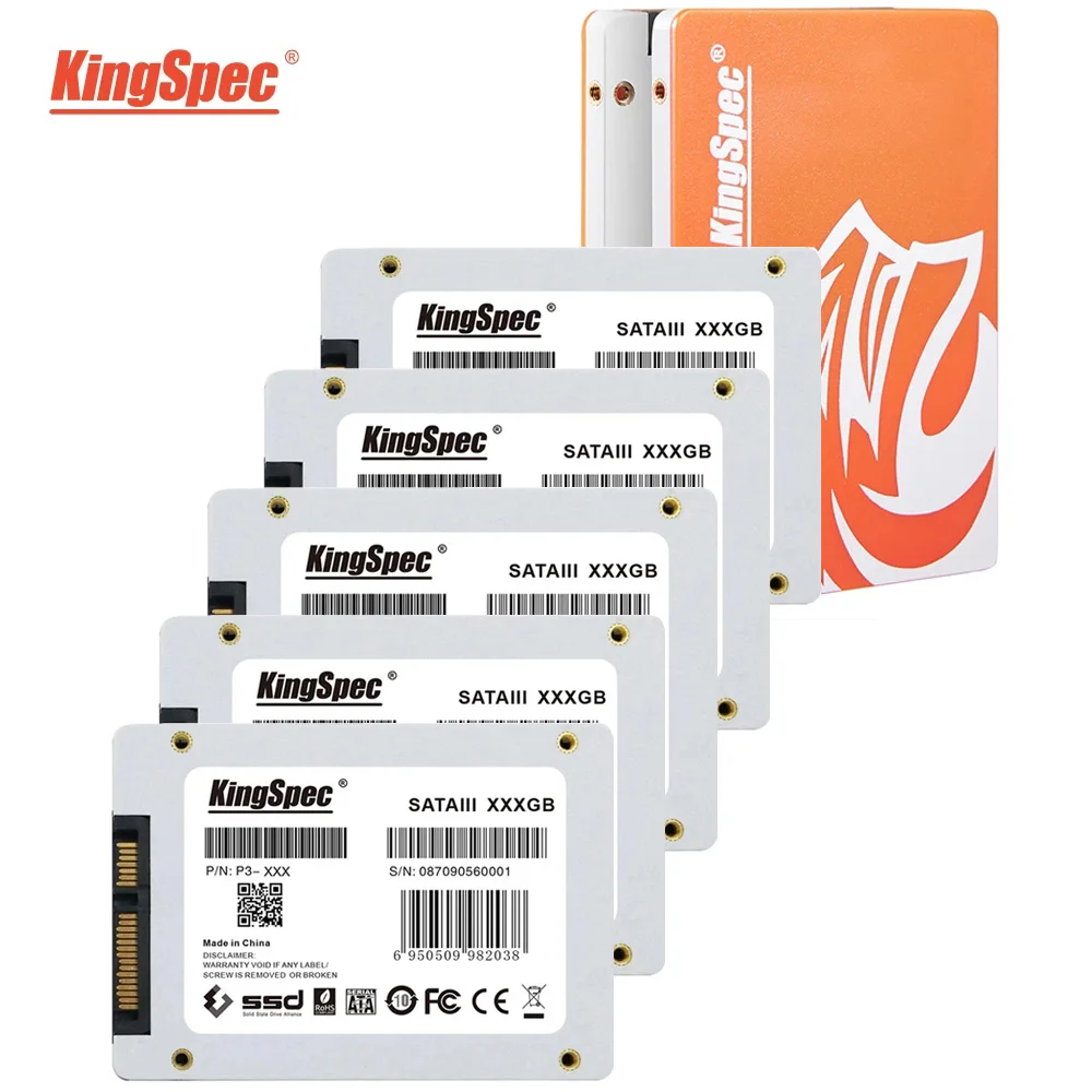 SSD-накопитель KingSpec 10 шт./лот 2 5 дюйма SATA 128 ГБ 256 512 | Компьютеры и офис
