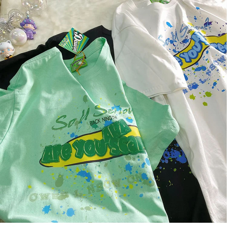 

American Street Oversized Half-sleeved Korean Loose Student Short-sleeved T-shirt Women 2021 New T-shirt