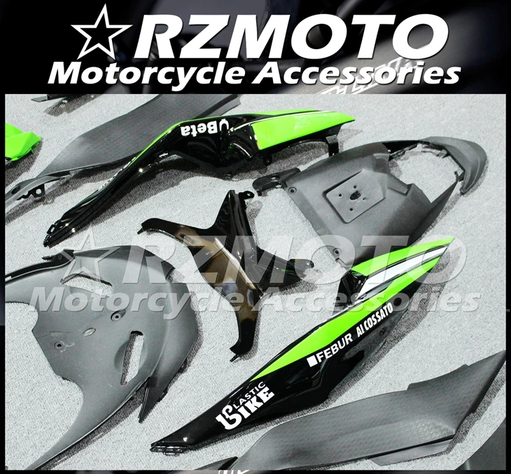 

New ABS Motorcycle Fairing Kit fit for Kawasaki Ninja ZX6R 636 2009 2010 2011 2012 ZX-6R 09-12 Fairings set Custom Green Black