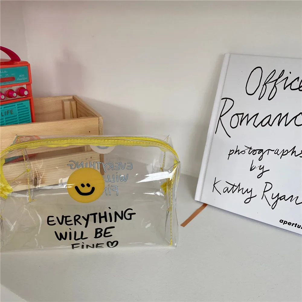 Ins/Носки с рисунком медведя из мультика в горошек Карандаш Чехол прозрачного ПВХ