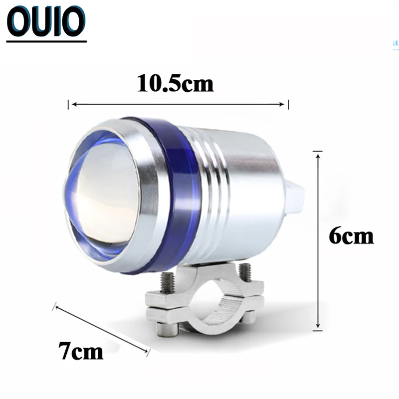 Мотоциклетная светодиодная фара U3 суперъяркая Рабочая противотуманная для