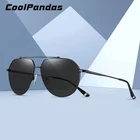 Мужские и женские солнцезащитные очки CoolPandas Pilot, поляризационные очки в металлической оправе, UV400