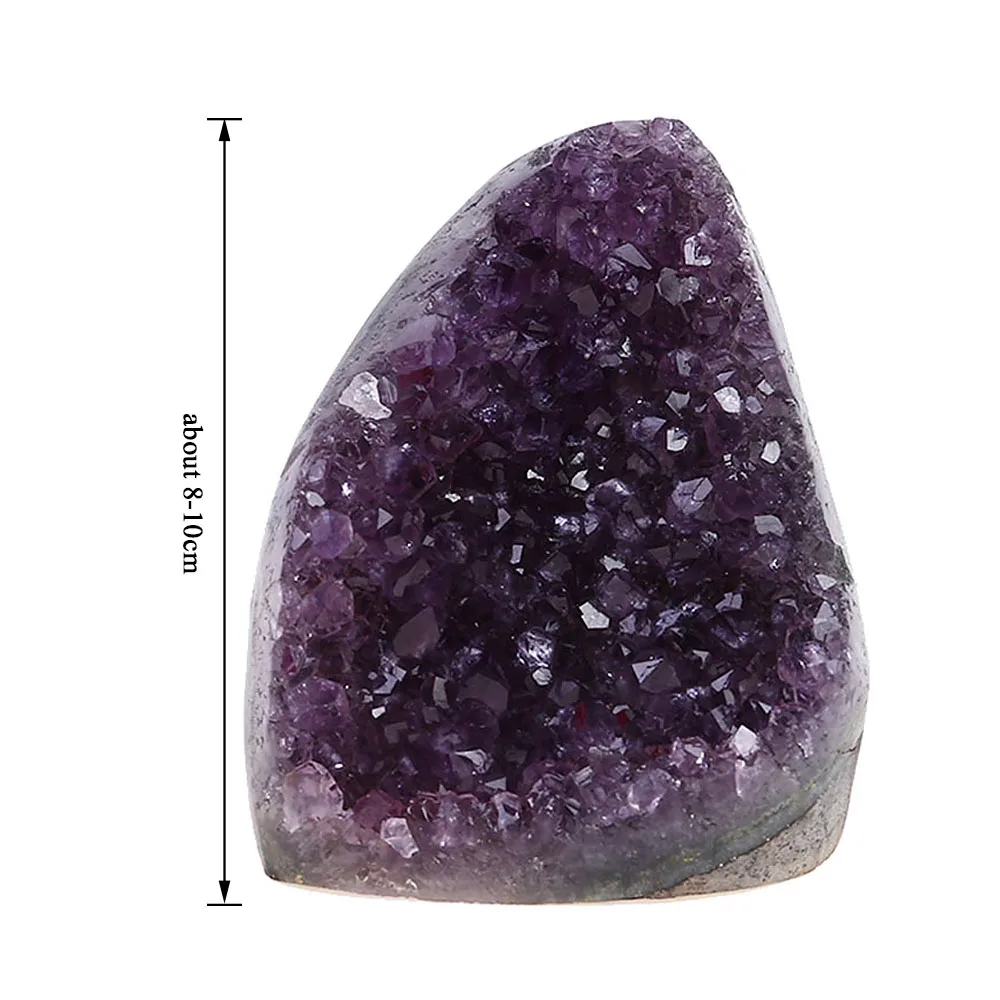 Темно фиолетовый аметистовый геодезический Природный аметист кристалл геодный