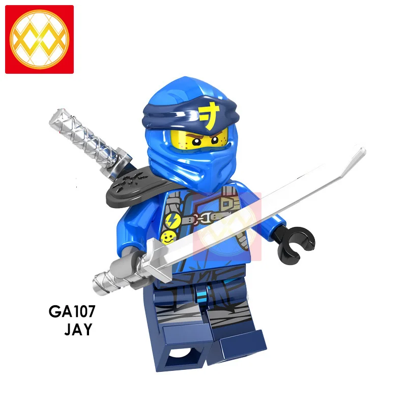 Ниндзя Wu Jay Zane и Kai Lloyd Nya Cole Pyro Snake Swordsman ледяной император шар Акита Арчер воин строительные блоки игрушка для детей - Цвет: Фиолетовый