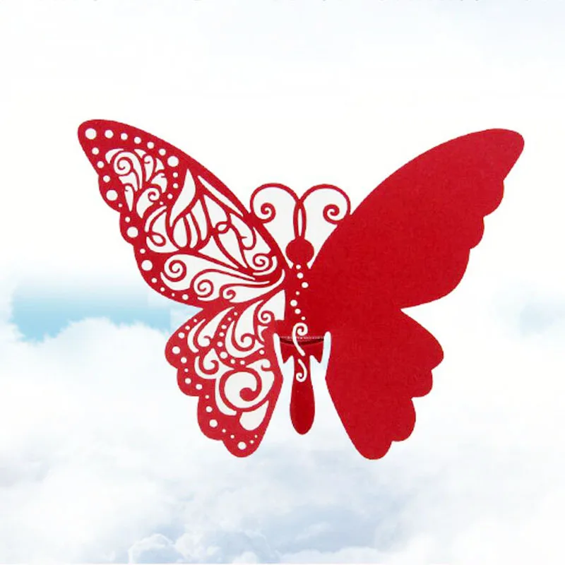 100 шт./лот карточка с местом для указания имени карты бокала вина лазерная резка