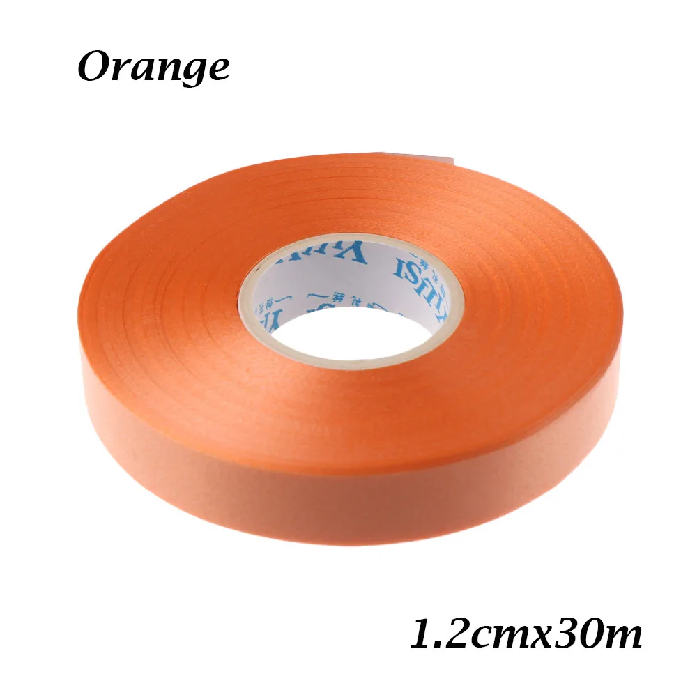 orange 30m 5/10/возможностью погружения на глубину до 30 м лента для воздушных шаров рулон фольга, латекс воздушные шары украшения Свадебные украшения подарочной коробке декора на день рождения, фестиваль, вечерние Supplie - Цвет: orange 30m