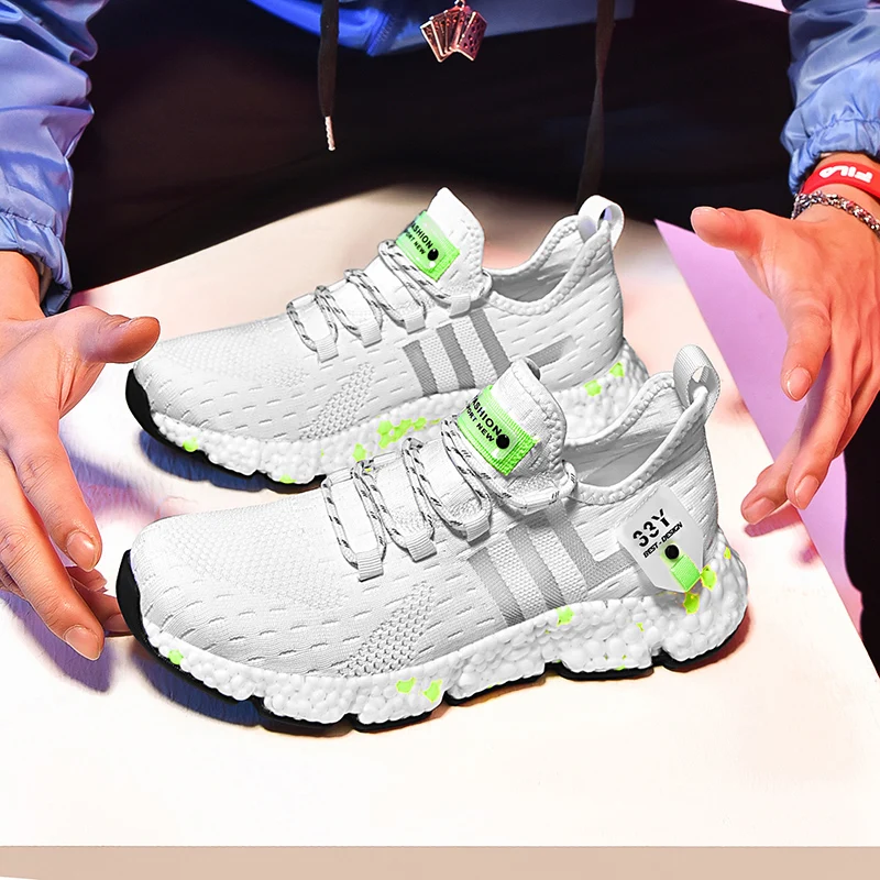 

CYYTL Men Lightweight Summer Breathable Mesh Sneakers Walking Live Grain Technology Designer Running Shoes Casual Sports Tennis