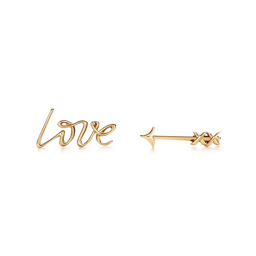 

Fashion cool hot style lovers LOVE stud earrings
