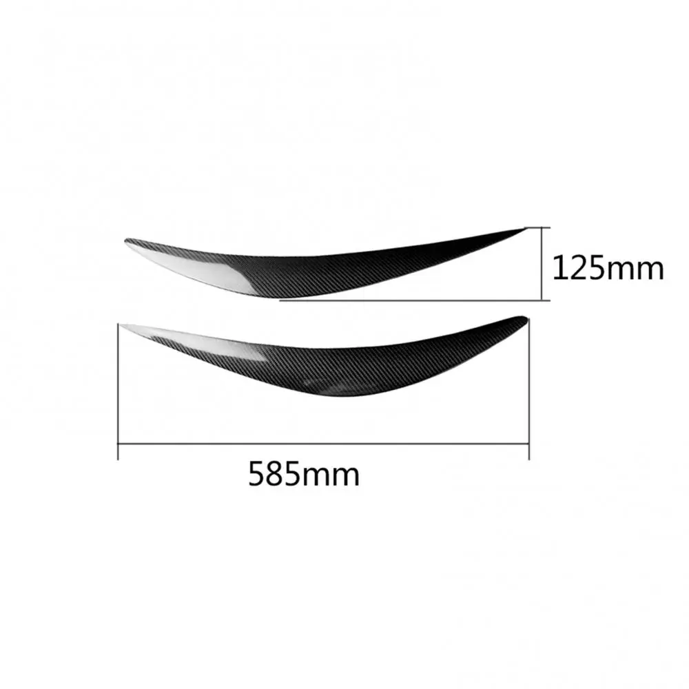 

2Pcs Carbon Fiber Car Sticker Headlight Eyebrow Trim for Infiniti Q50 2014-2019 Car Decoration Accessories