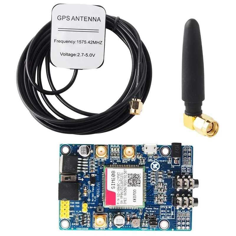 SIM808 модуль GSM GPRS GPS макетная плата + IPX SMA антена антенна Поддержка 2G сеть для Arduino