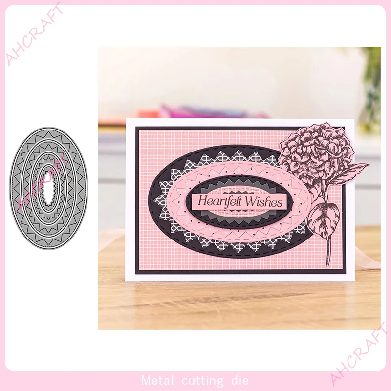 Pattern ramka metalowe matryce do wycinania dla majsterkowiczów Scrapbooking Album fotograficzny dekoracyjne wytłaczanie PaperCard Crafts Die2021