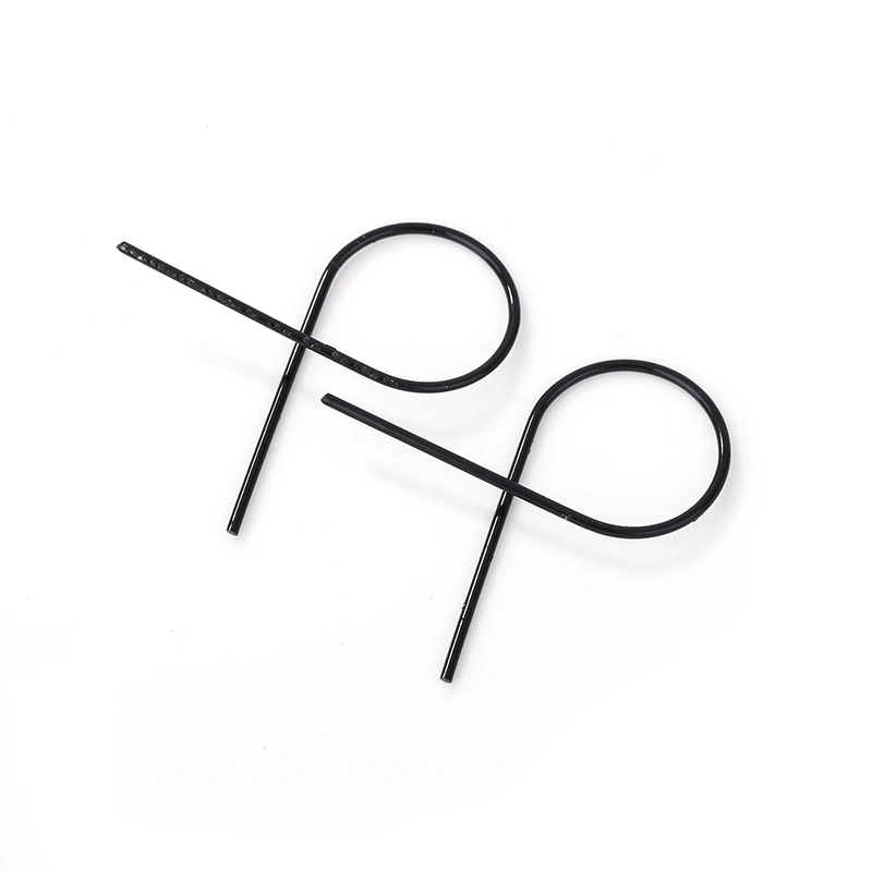 EDS женские серьги-гвоздики медь серебро золото черные серьги панк стиль