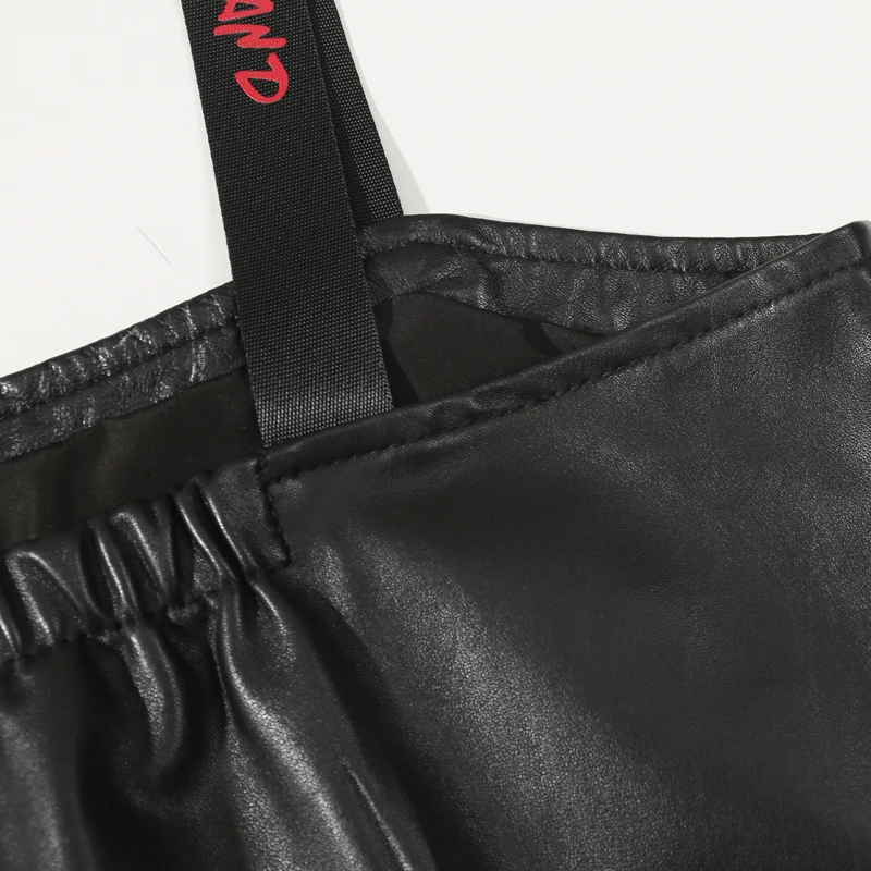 Новинка 2020 осенняя кожаная одежда Женская облегающая короткая укороченная