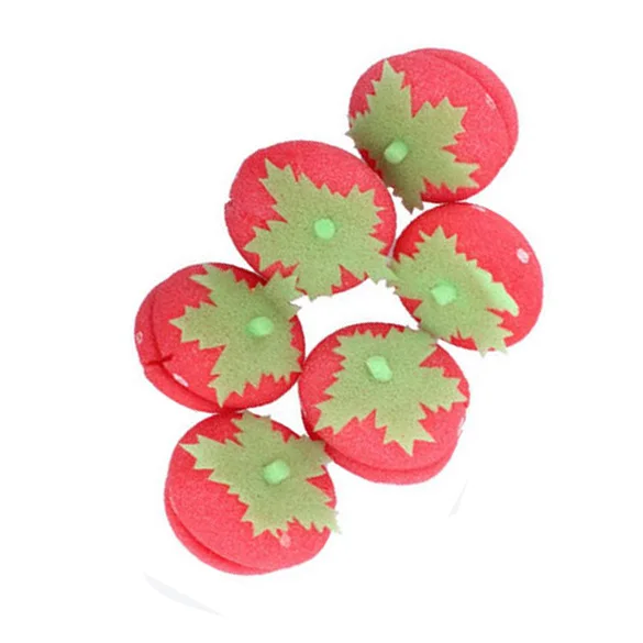 

6Pcs Magical Strawberry Sponge Ball for Hair Curling MH88