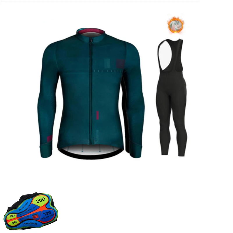 

Велосипедная одежда, комплект одежды для гоночного велосипеда, комплект из Джерси, одежда для велоспорта 2021, Зимняя Теплая Флисовая одежда ...
