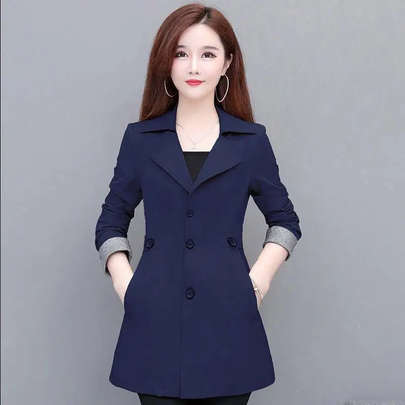 

2020 autumn and winter fashion casual cotton trench coat, slim fit, oversized vintage coat, coat L-5XL