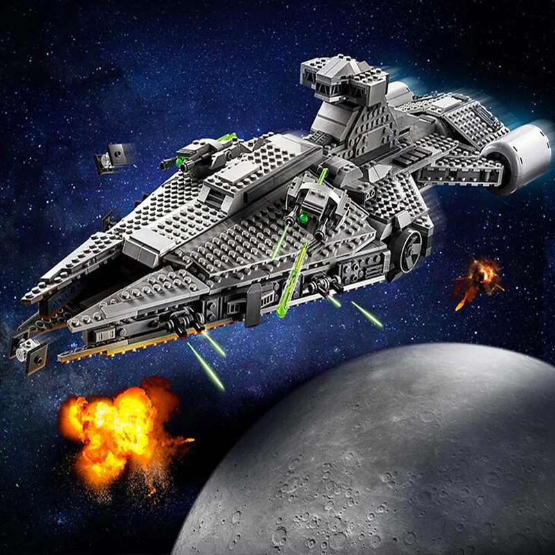 

Imperial Light Cruiser 75315 Mini Republic Frigate Building Blocks Space PlanFighter Aircraft Model Bricks Toys For Kids