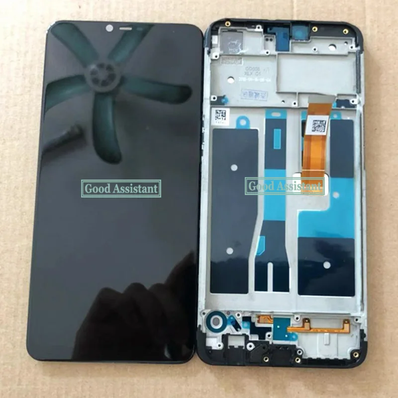 Протестировано Высокое качество Черный 6,2 дюймов для Oppo A3s ЖК-дисплей+ сенсорный экран дигитайзер в сборе с рамкой