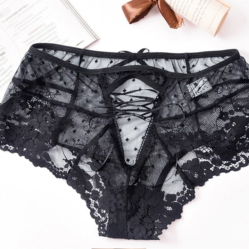 Женские кружевные трусики размера плюс с высокой талией 4 цвета | Женская одежда
