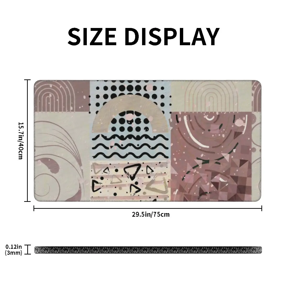 Коврик для мыши ноутбука с абстрактным пастельным рисунком | Коврики