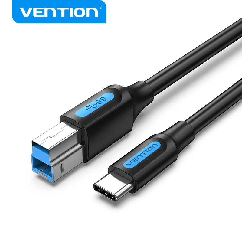 Vention USB C к USB Type B 3,0 кабель для HDD чехол Корпус для диска веб-камера цифровая видео Blue ray Drive Type C квадратный шнур - изображение